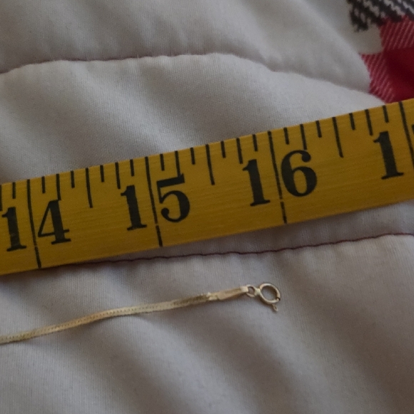 Gold Chain Engraved I Love You 18" - Picture 9 of 12